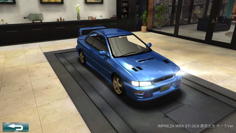 ドリスピ 全車種図鑑：IMPREZA WRX STi GC8 藤原文太 オーラVer
